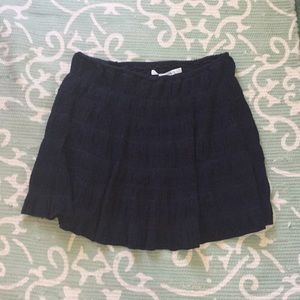 Navy blue A-line skirt